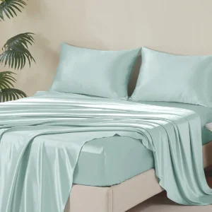 25 Momme Blue 100 Silk Sheet Set