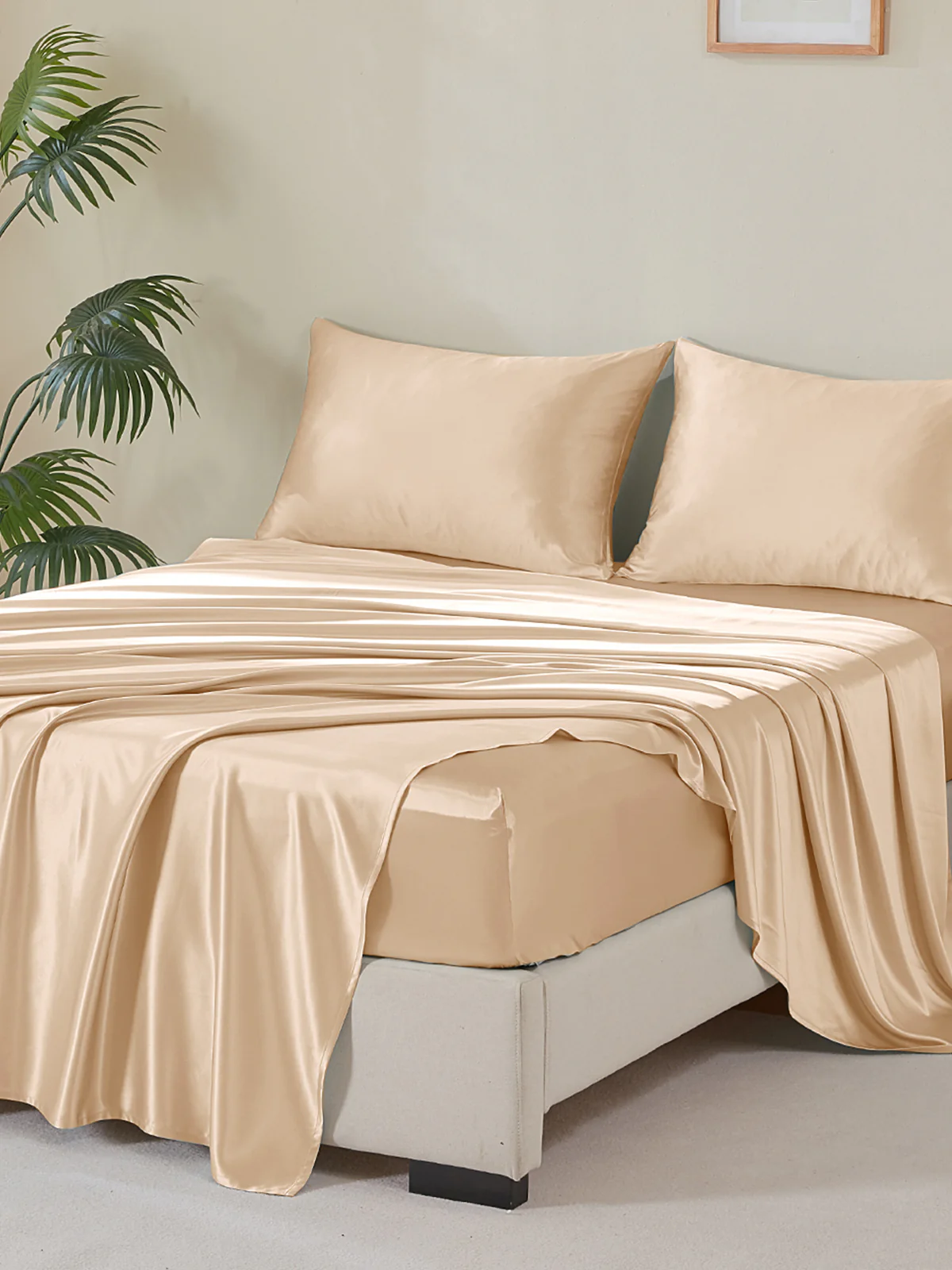 25 Momme Champagne Silk Sheet Set