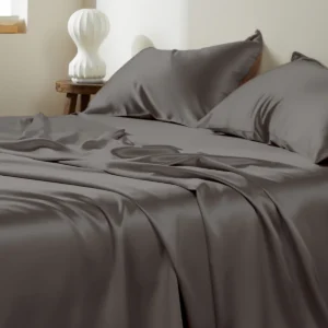 22 Momme Charcoal Silk Sheet Set
