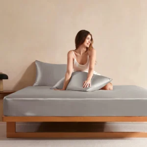 Vegan Silk Fitted Sheet Set (3Pcs)