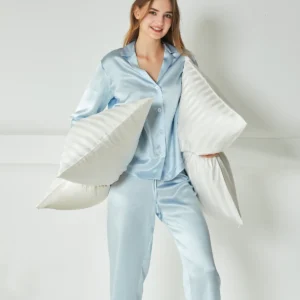 22 Momme Striped Silk Pillowcase