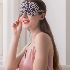 19 Momme Silk Leopard Sleep Eye Mask