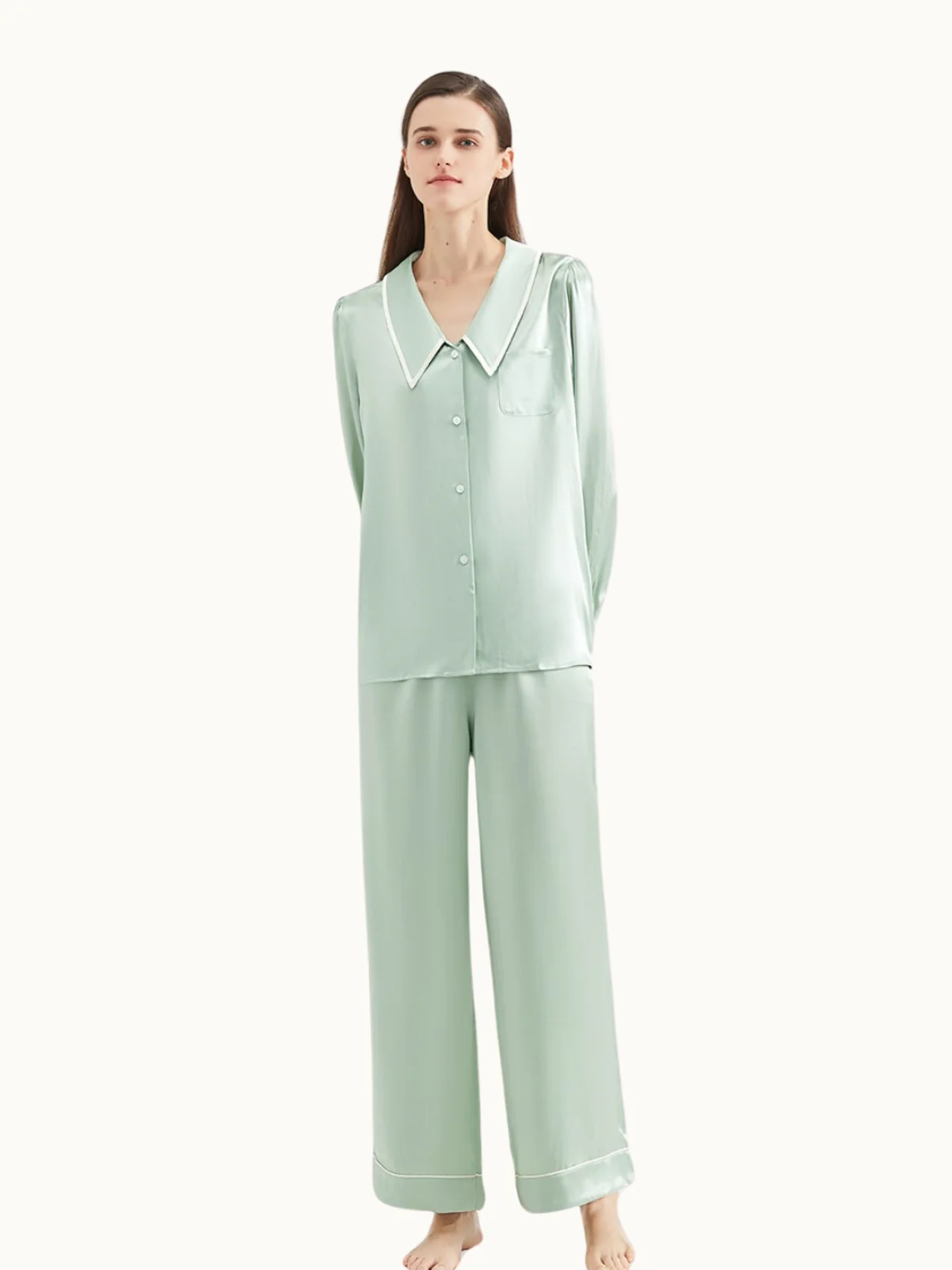 Women's Silk Pajamas Set