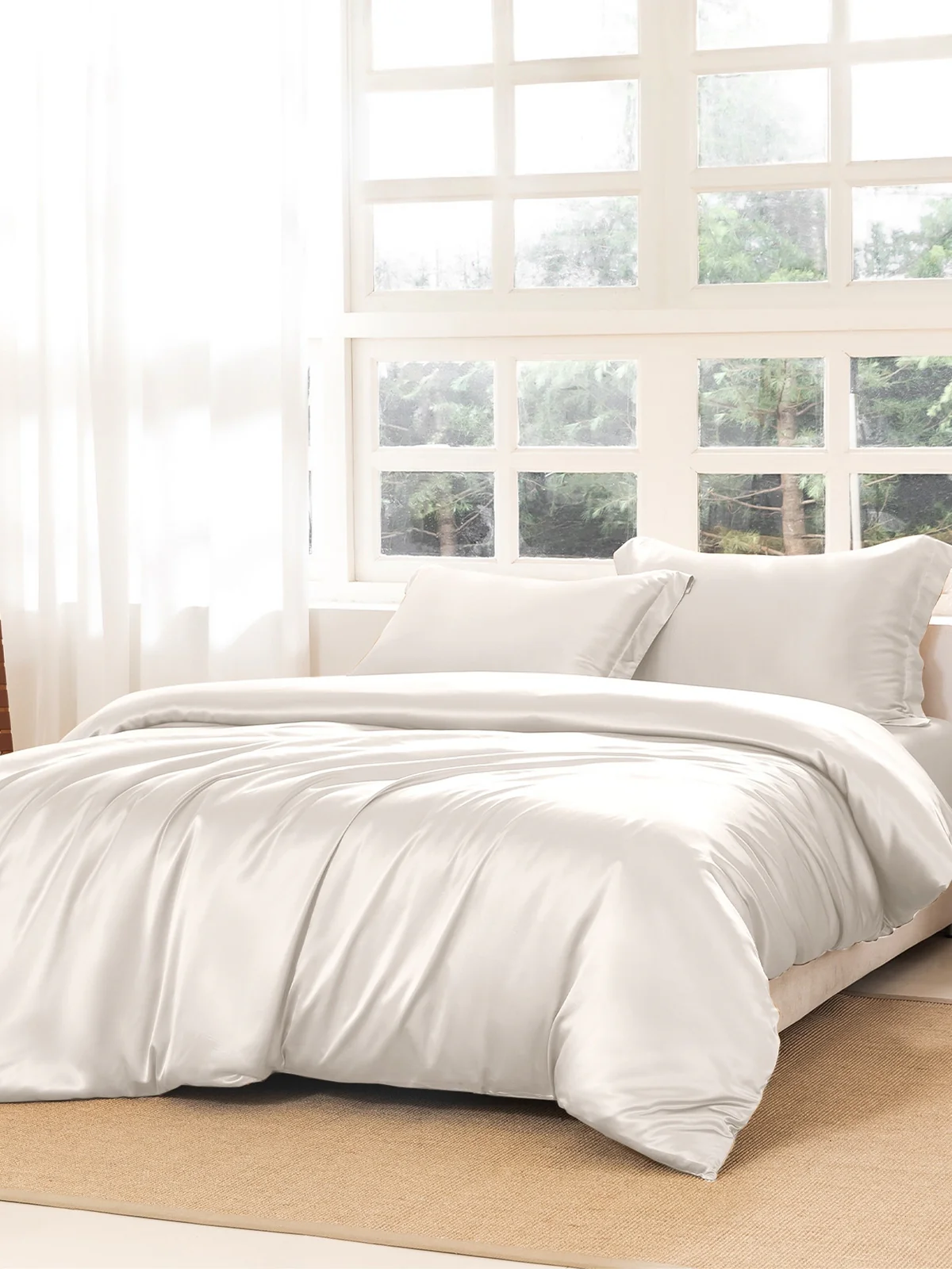 22 Momme Silk Duvet Cover Set (4 Pieces) - Image 3