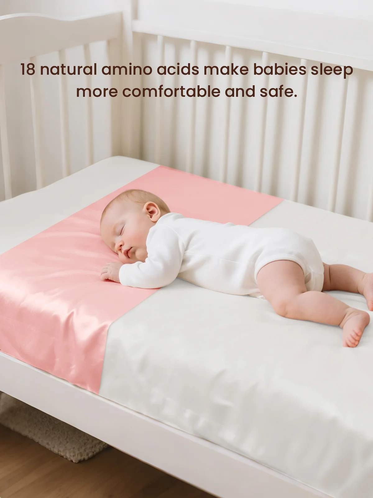 100% Mulberry Silk Sleeve For Crib & Bassinet - Image 4