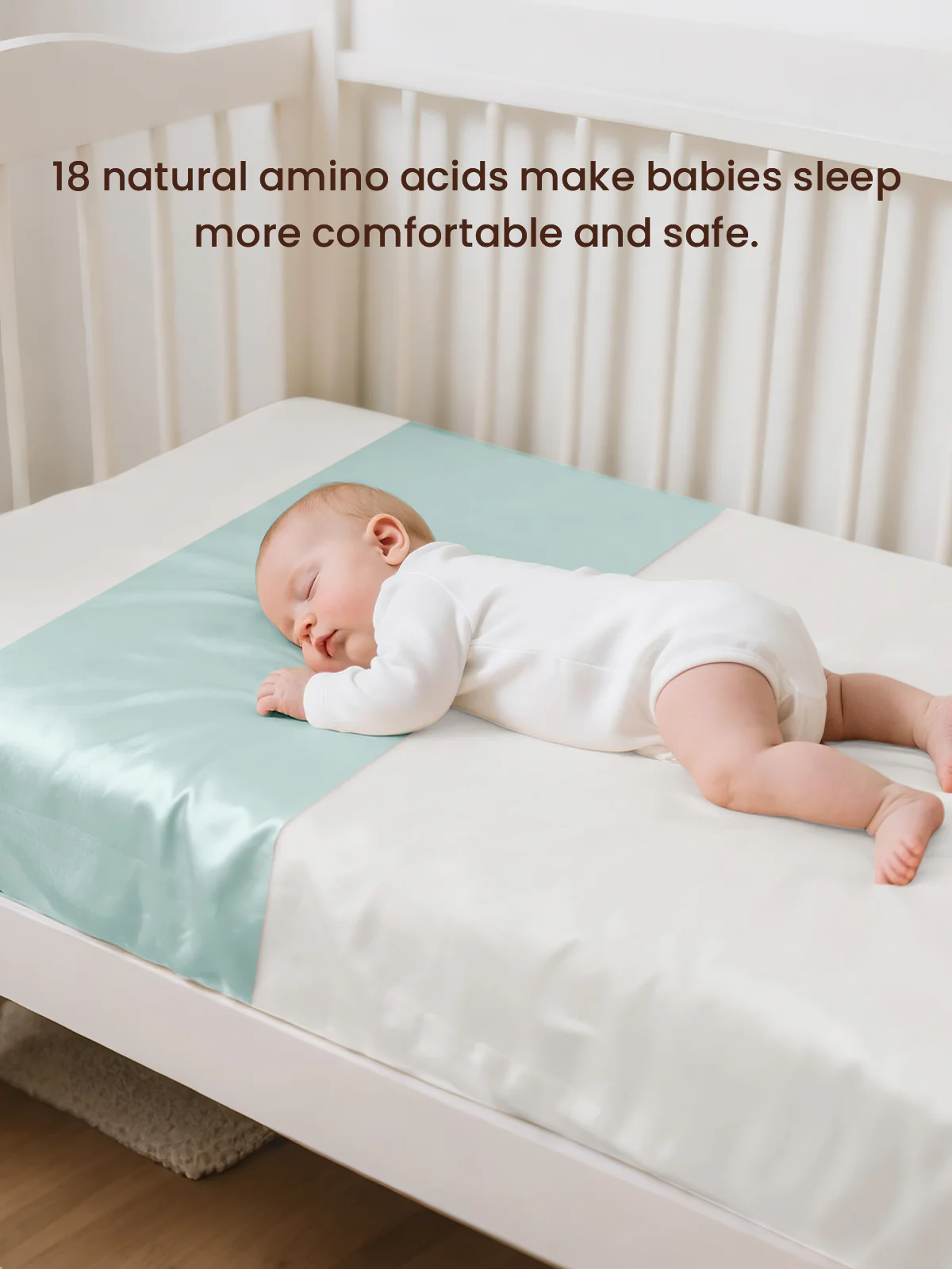 100% Mulberry Silk Sleeve For Crib & Bassinet - Image 2