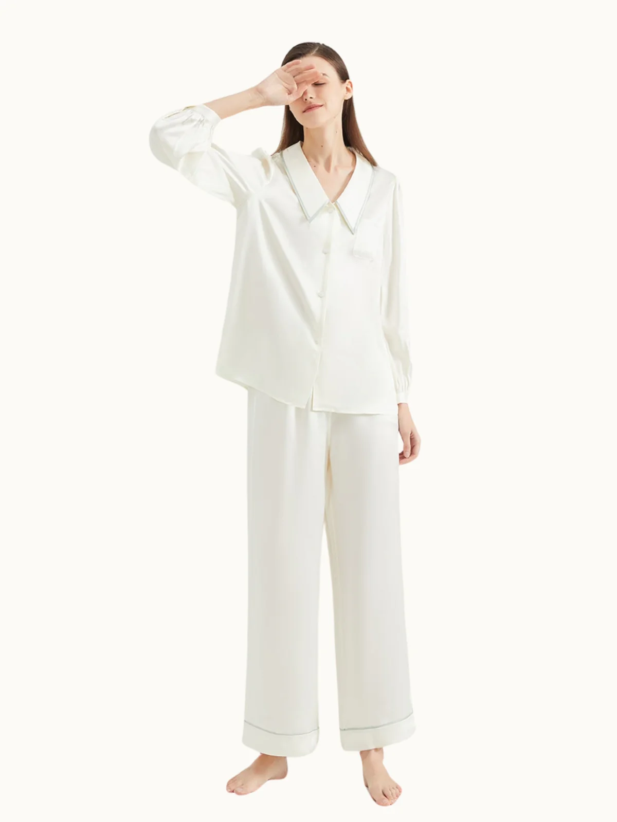 Women's Silk Pajamas Set - Image 2