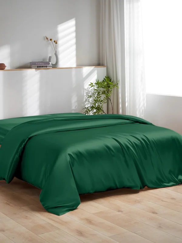 Washable 19 Momme Champagne Silk Duvet Cover - Image 8